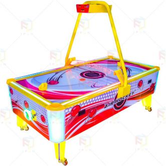 Yellow Air Hockey